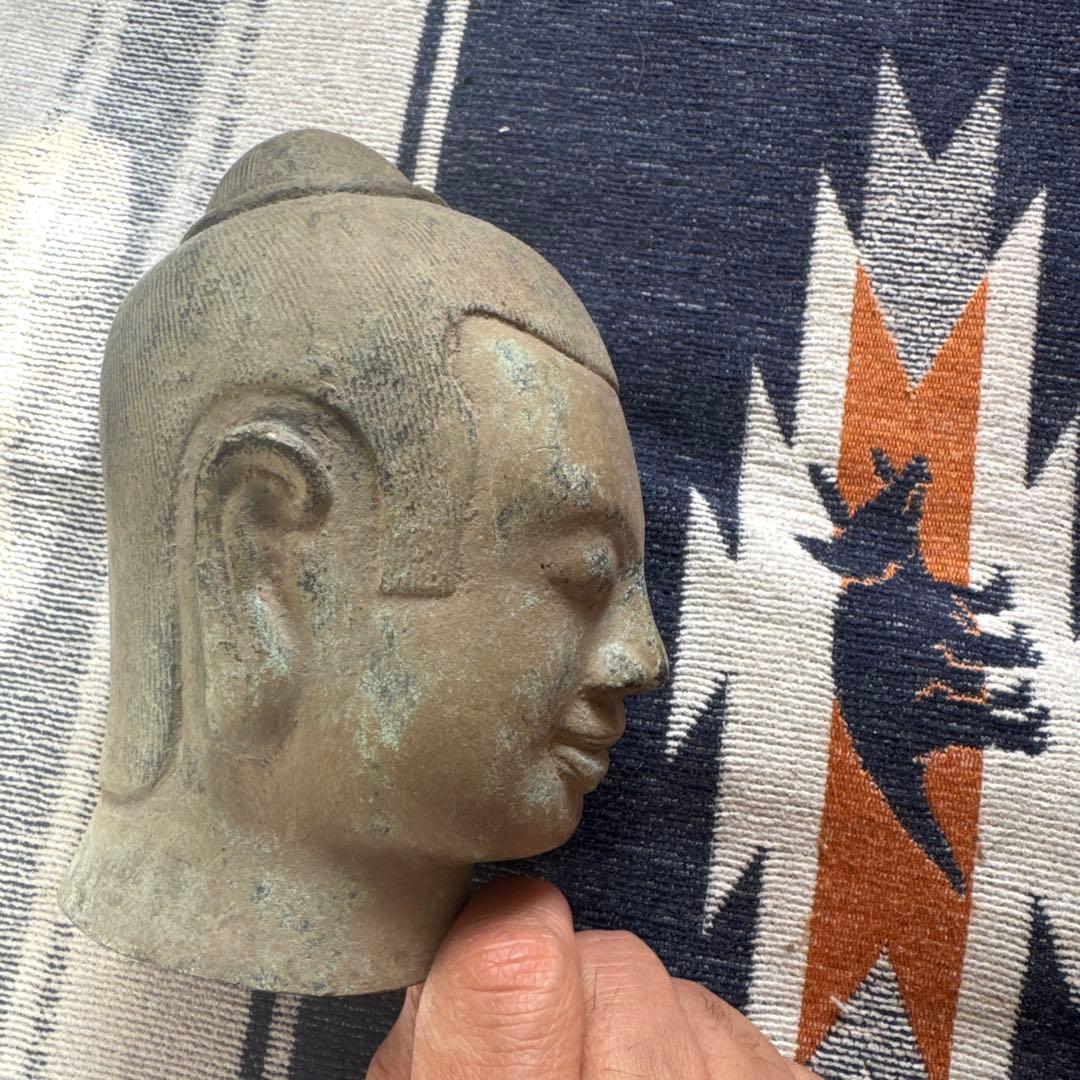 カンボジア アンコールワット 仏像 仏頭 仏教美術 クメール美術 バイヨン 鋳物