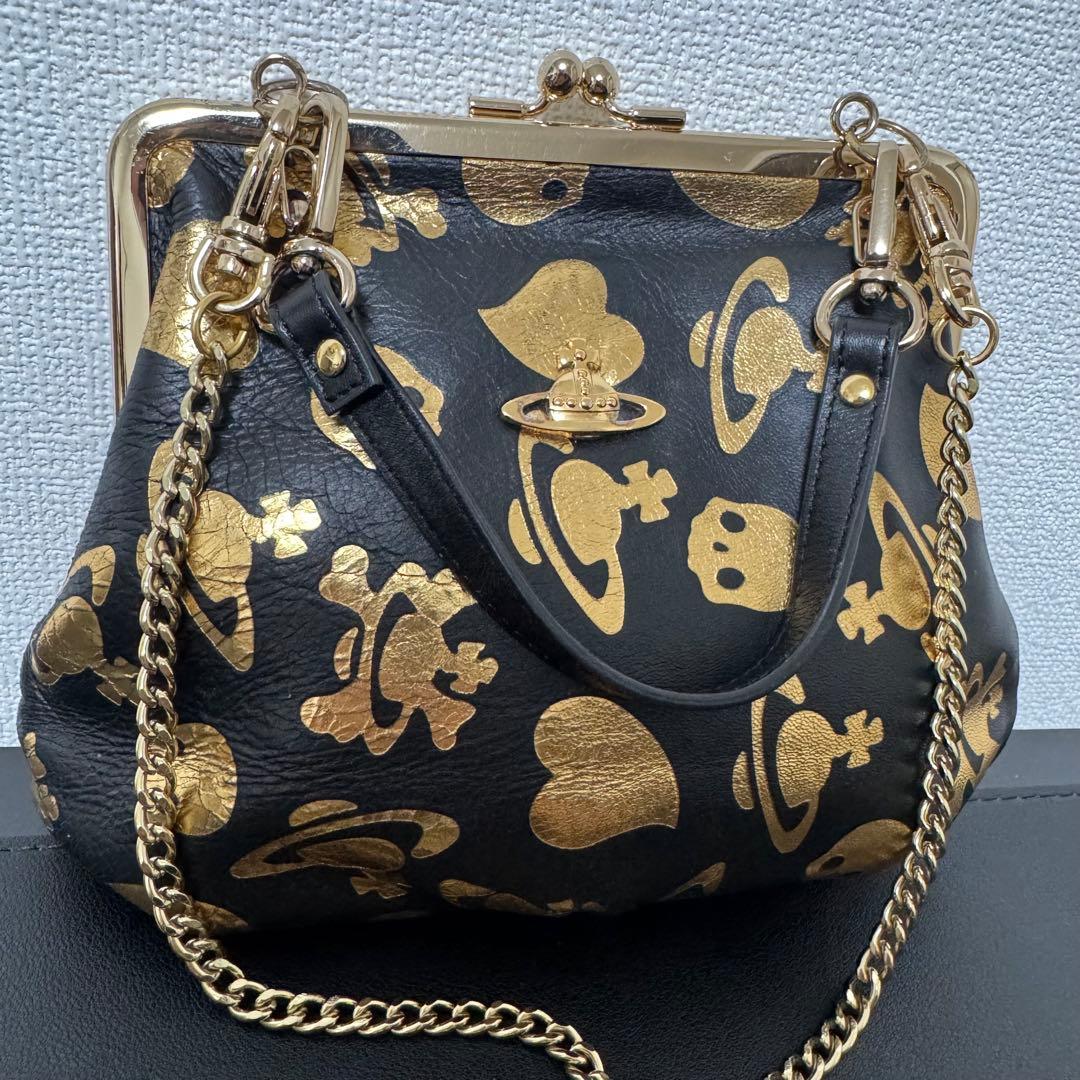 【希少】Vivienne Westwood ショルダーバッグ スカル オーブ