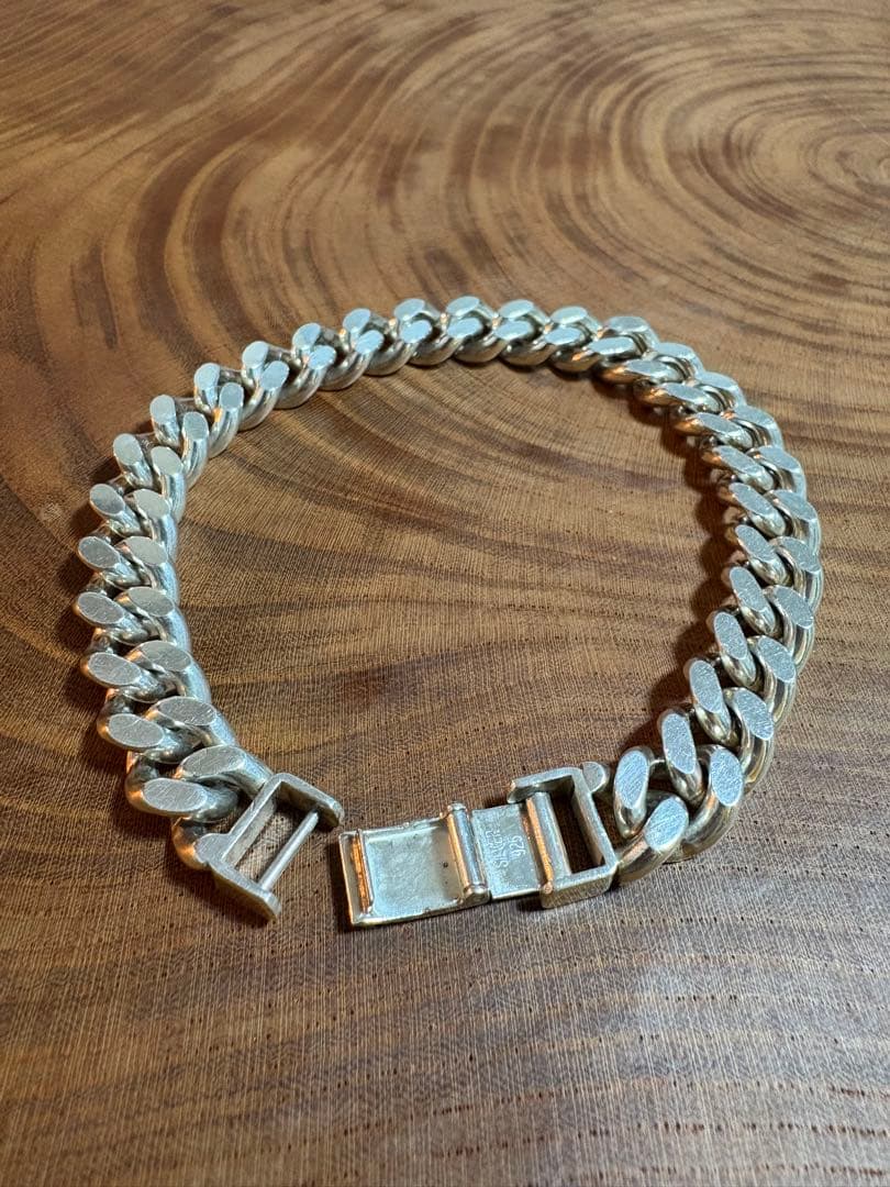 シルバー925 喜平　極太ブレスレット　バングル