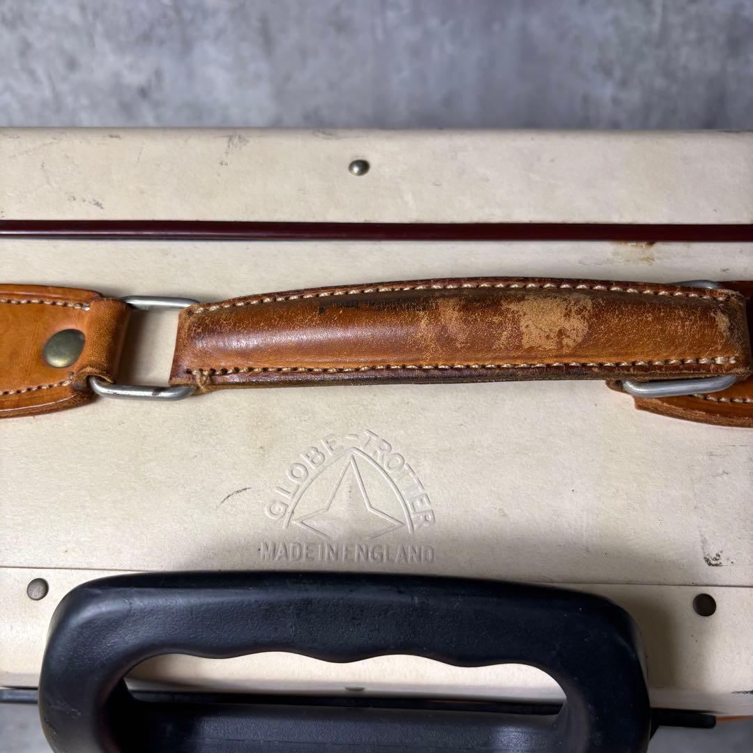 希少✨グローブトロッター トランクケース レザーキャリー ホワイト