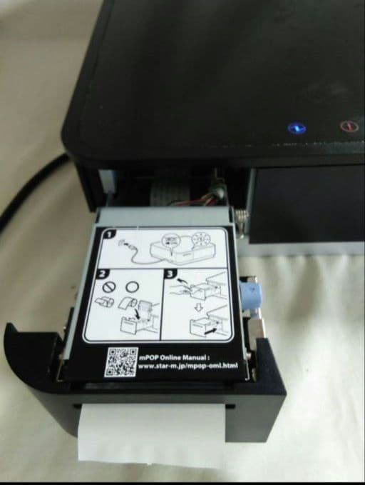 スター精密 mpop サーマルプリンタ付きキャッシュドロア　黒　Airレジ　⑴