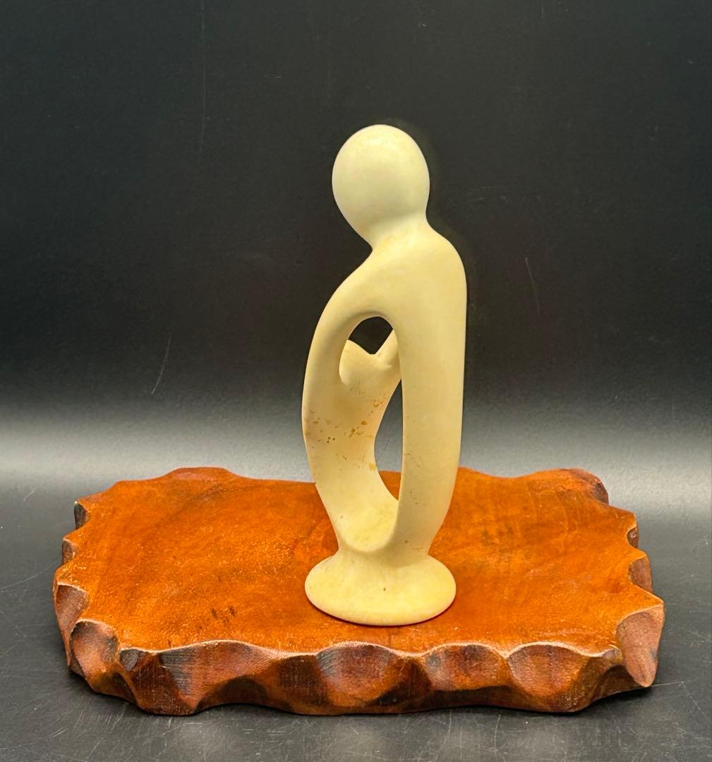 ソープストーン　親子　アフリカ　ケニア　オブジェ