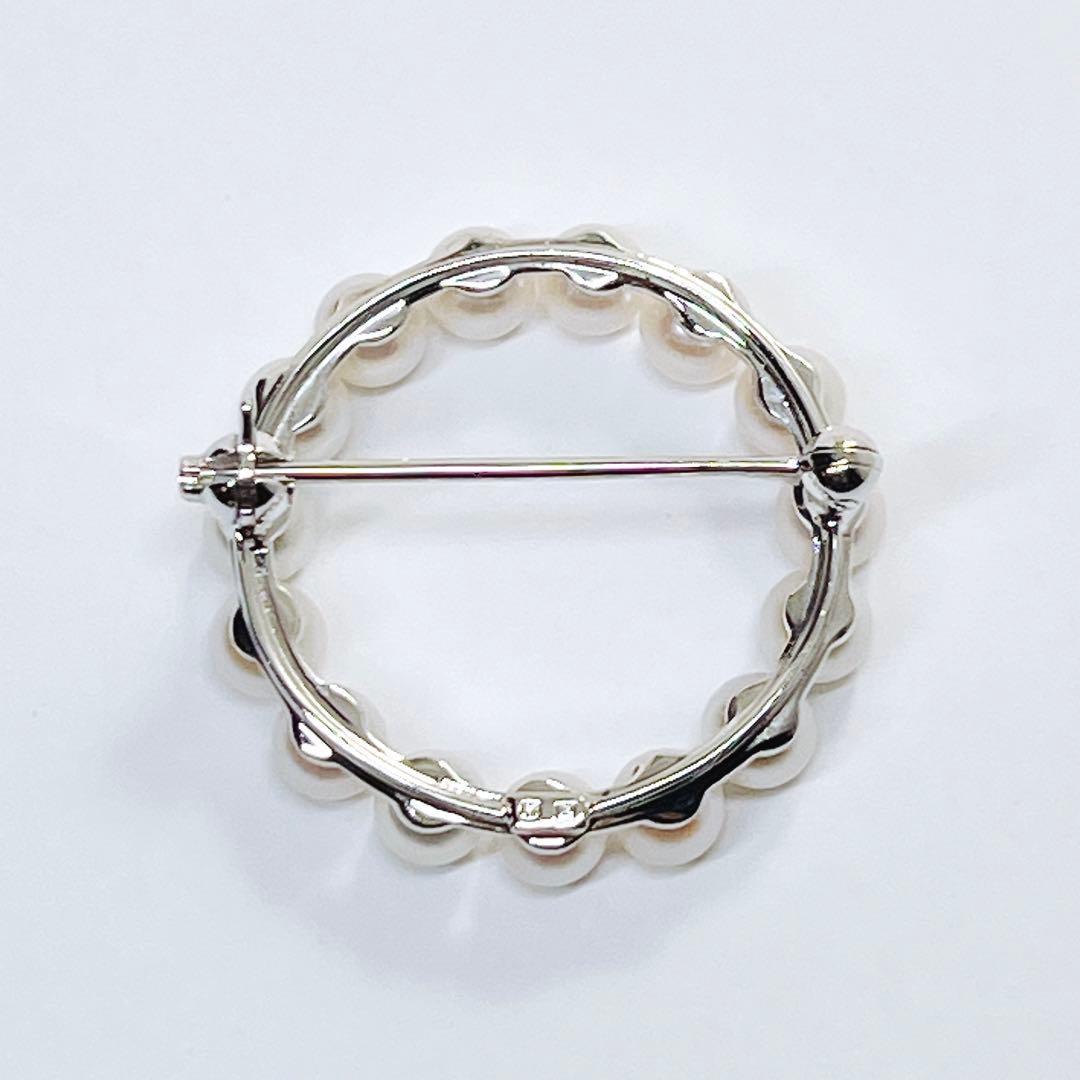 【現行完売品・未使用品級】✨ミキモト パール　ブローチ　サークル