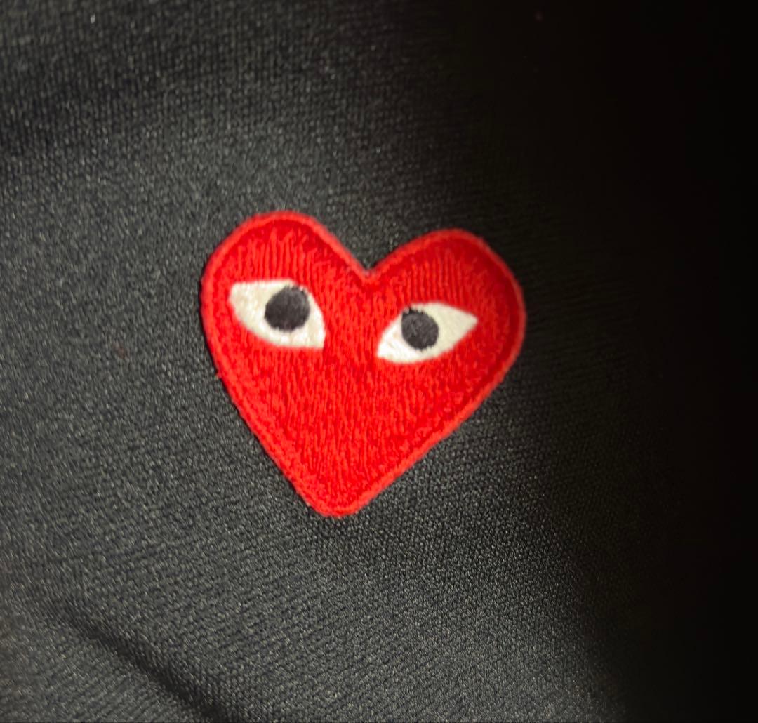 プレイ コムデギャルソン ジップ パーカー XL ブラック