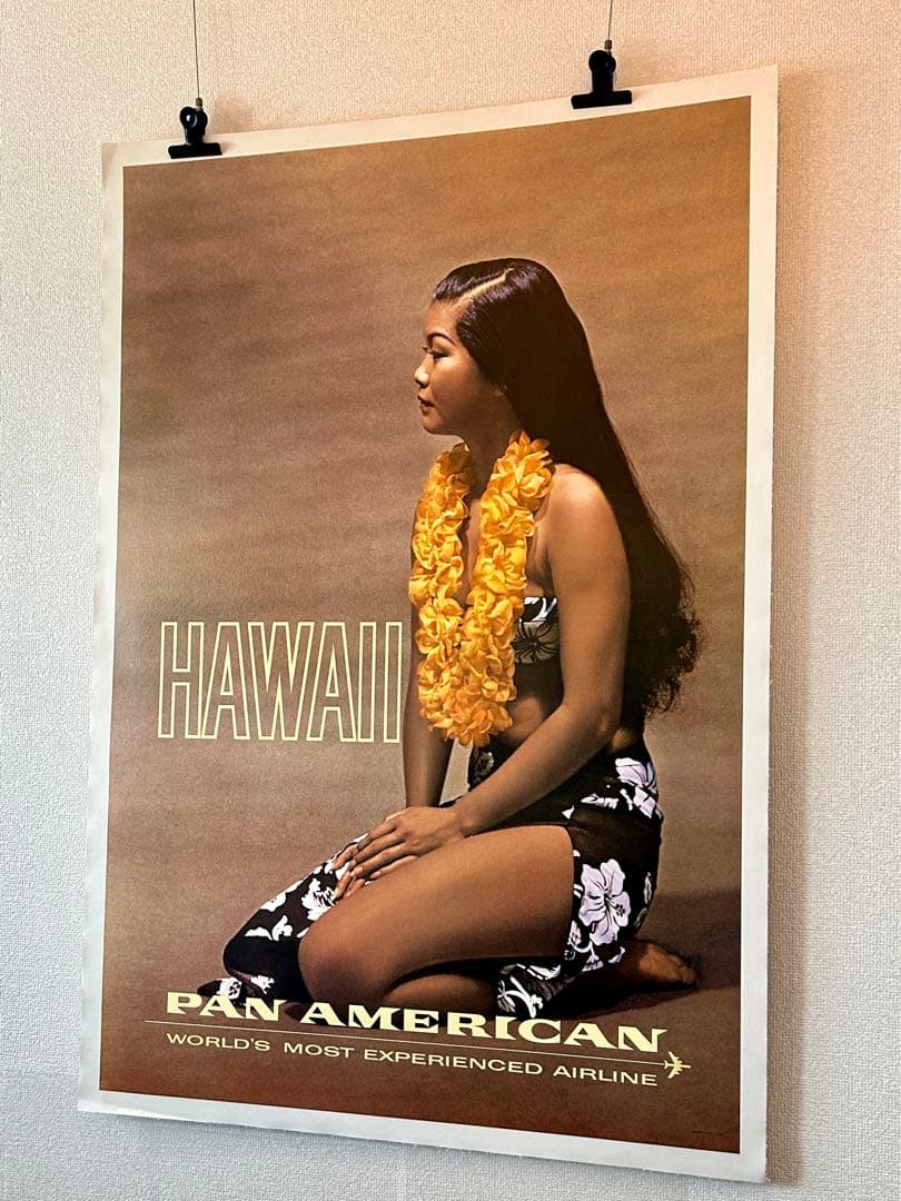 PanAm航空 ビンテージ オリジナルポスター 70年代