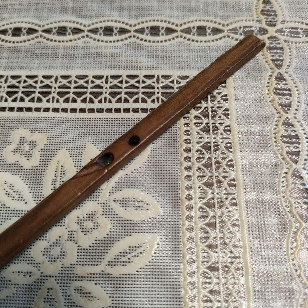 不蔵庵龍渓造　宗旦むしくい竹茶杓写『應一鵞君求』共袋付