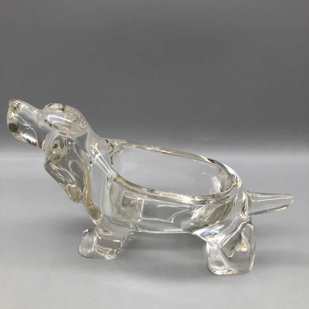 東洋佐々木ガラスクリスタル動物園シリーズ置物小物入れ犬&イノシシ&カバ3種セット