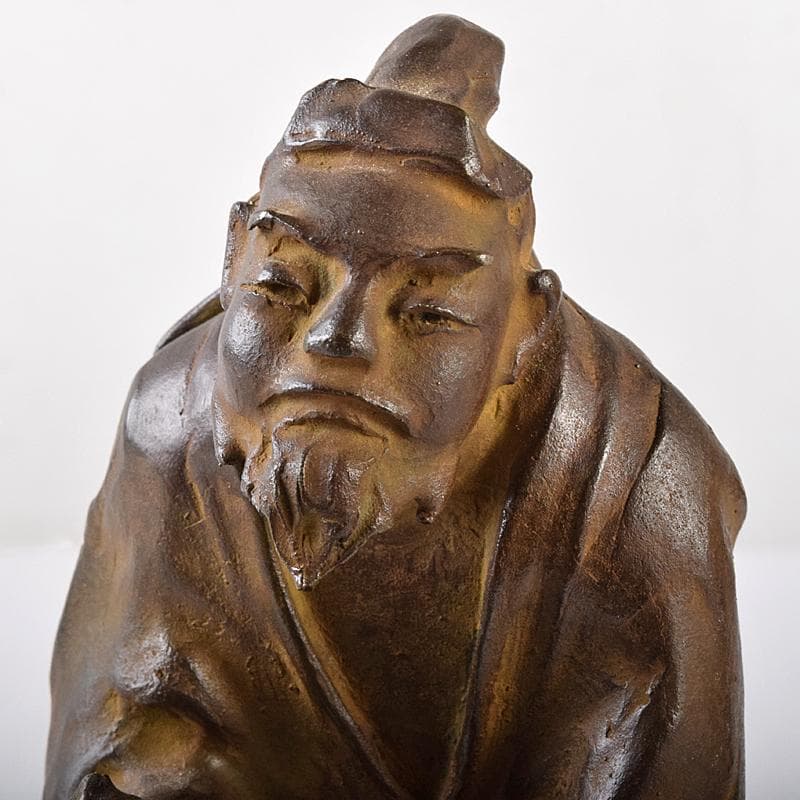 高岡銅器　名取川雅司造　蝋型鋳銅　人物像　一對　M　R7910