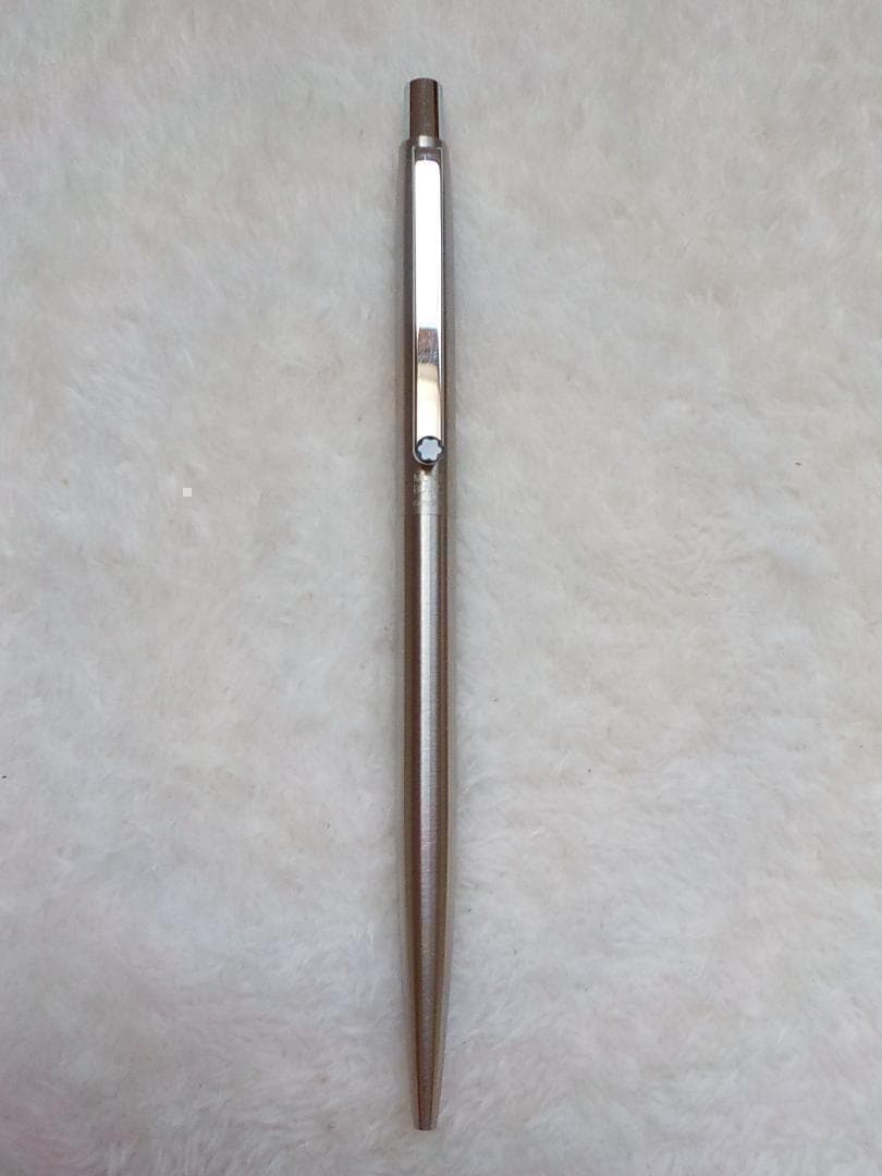 MONTBLANC モンブラン スリムボールペン ノック式 シルバー　クリップ