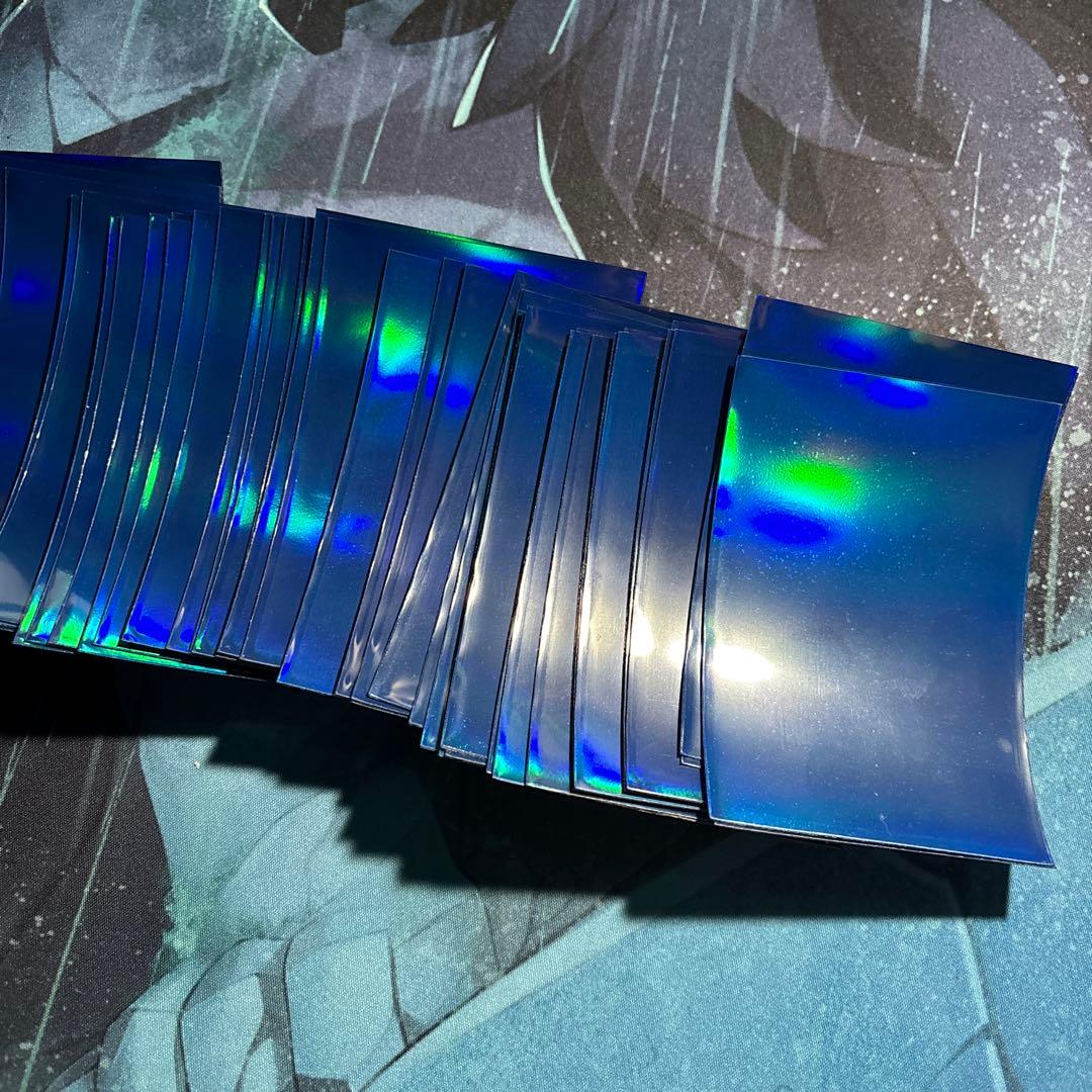 【最終値下げ】【希少】遊戯王 初期青ロゴスリーブ 70枚入【開封・使用済】