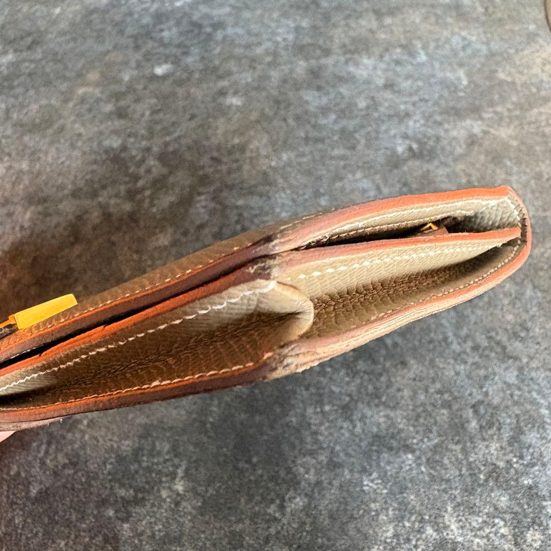 HERMES ベアン 二つ折り財布 箱付き