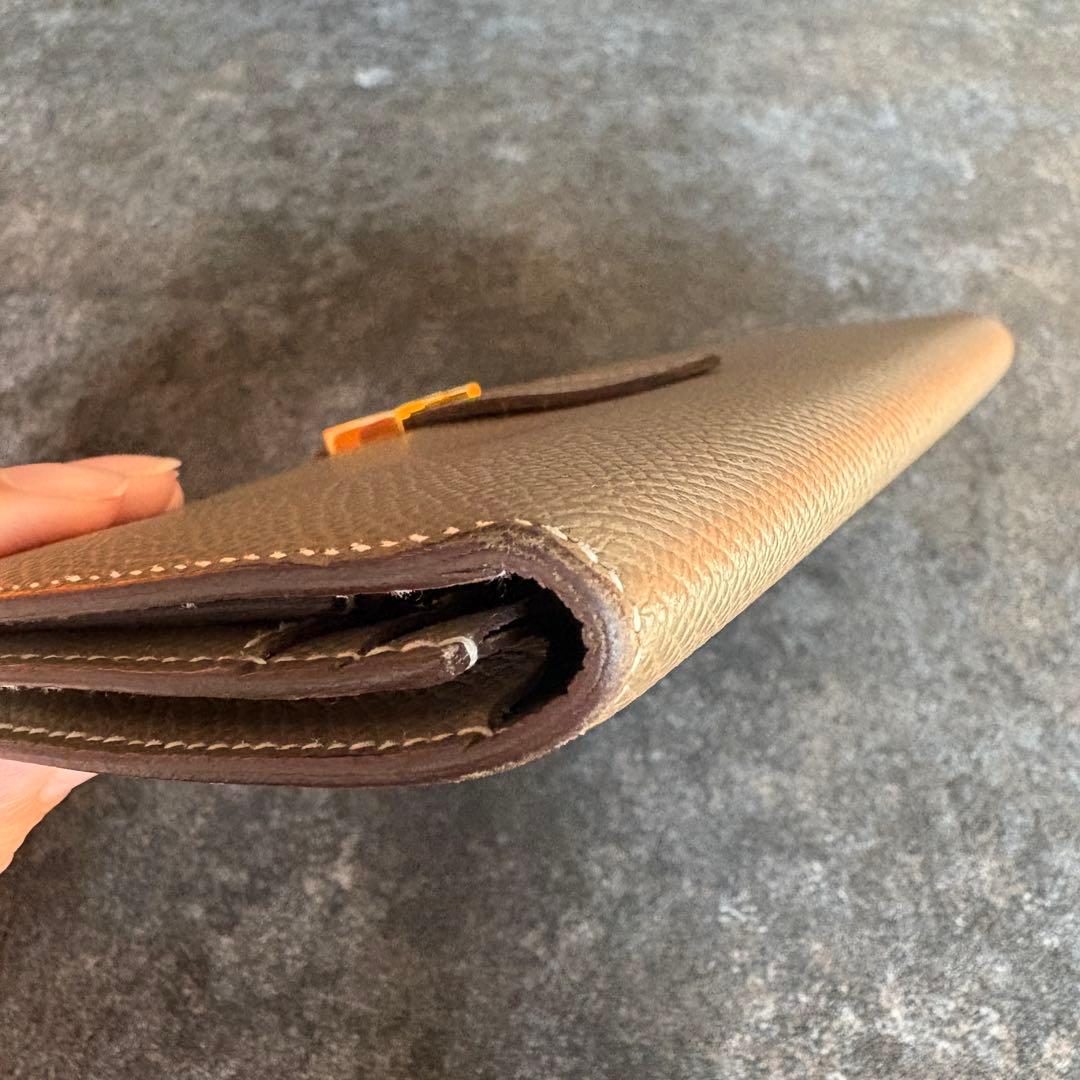 HERMES ベアン 二つ折り財布 箱付き