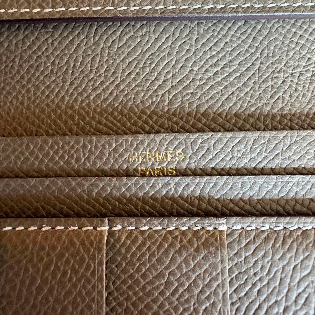 HERMES ベアン 二つ折り財布 箱付き