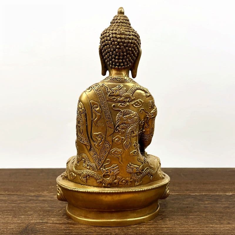 仏教美術 阿弥陀仏如来仏像 家 玄関 仏堂奉納 銅製 銅器