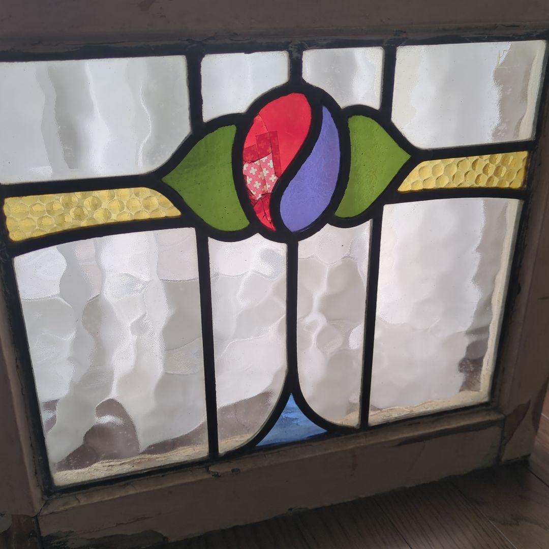 英国アンティーク　ステンドグラス　窓　イギリス