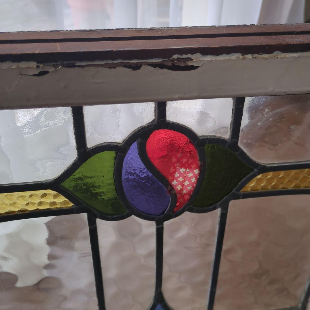 英国アンティーク　ステンドグラス　窓　イギリス