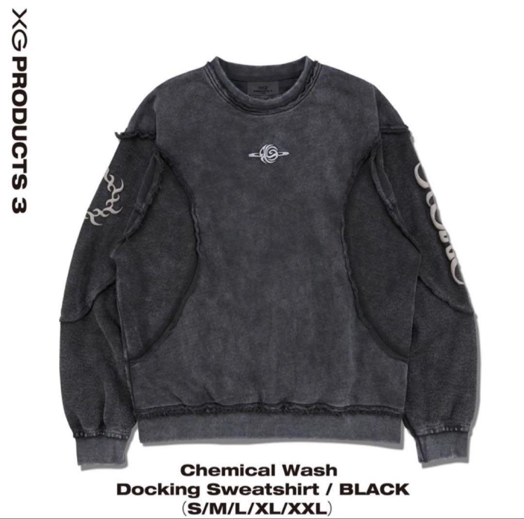 アイドル XGALX Chemical Wash Docking Sweatshirt L