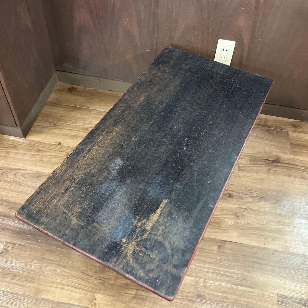 B-2 アンティーク 文机 折りたたみ 座卓 木製 経年変化 ローテーブル 家具