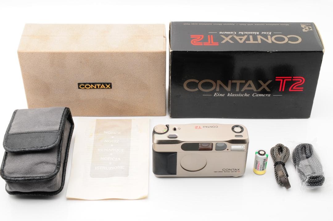 d*3様 【訳アリ　元箱・ケース付き】 コンタックス CONTAX T2 チタン