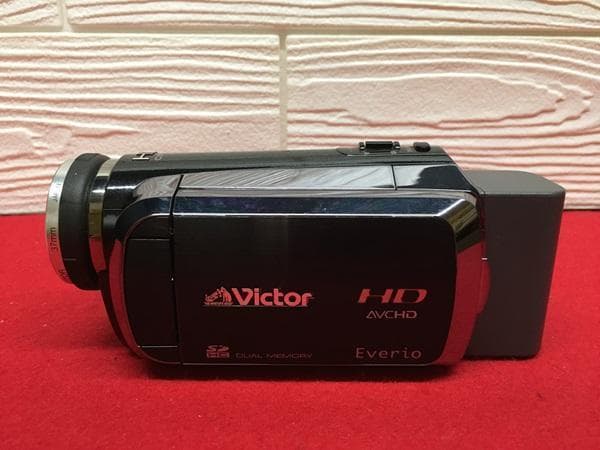 Ｙ ジャンク Victor AVCHD GZ-HM200-B ビデオカメラ S
