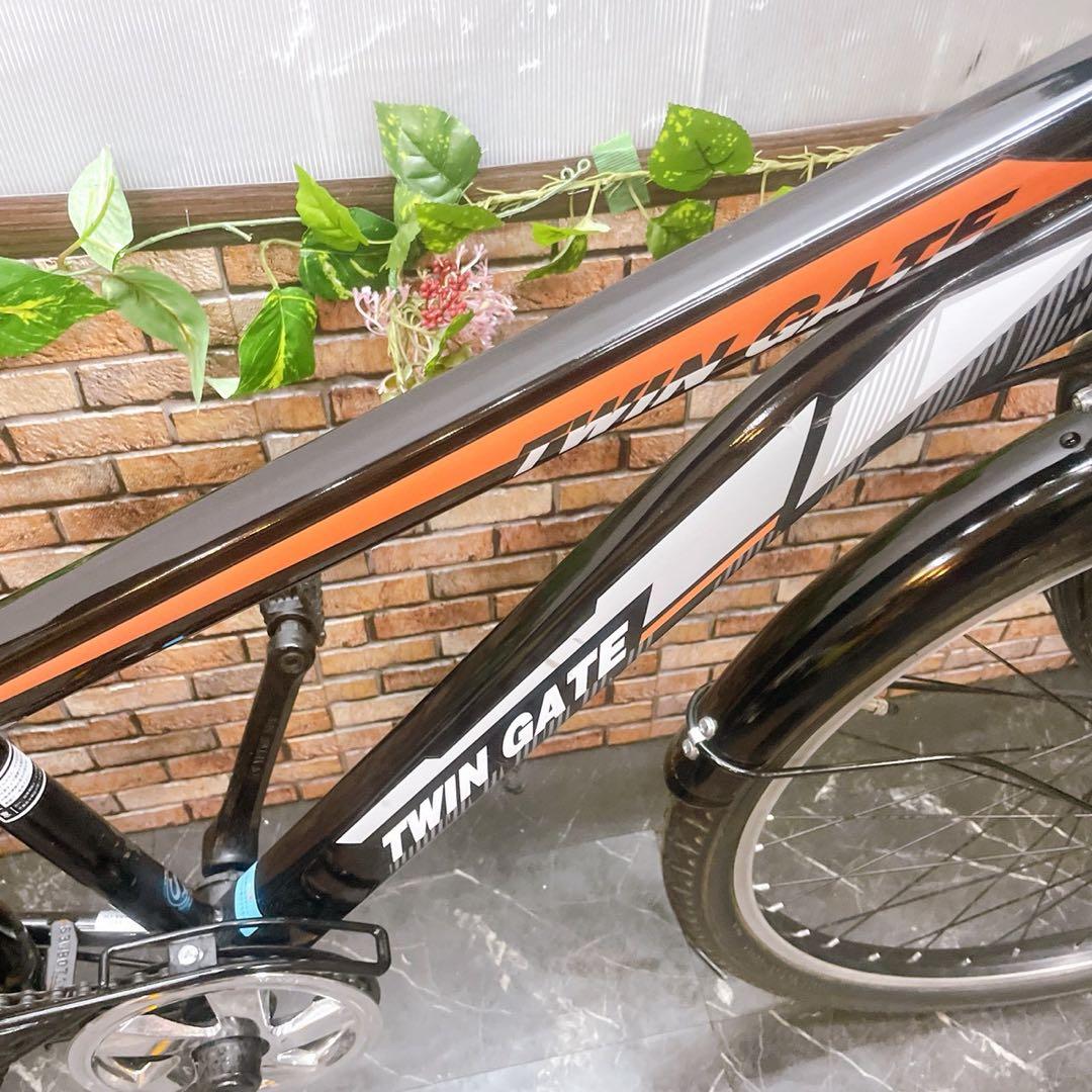 【51】子供用自転車 子供車 TWIN GATE ブラック 26インチ