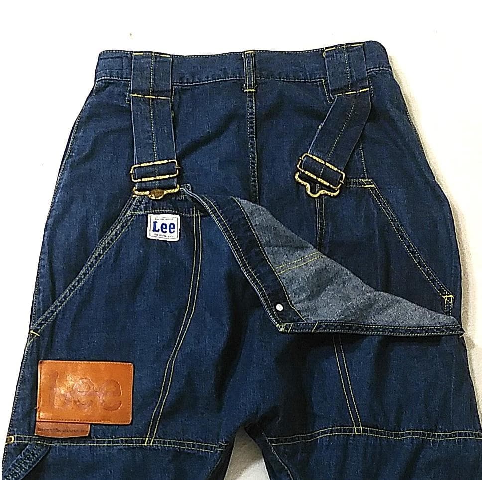 美品 リー Lee メルシーボークー コラボ　サルエルデニム サロペット W70