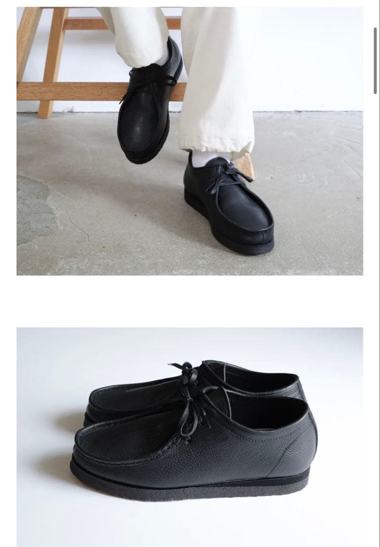 極美品　スティルバイハンド　シボ革　チロリアンシューズ　ブラック黒