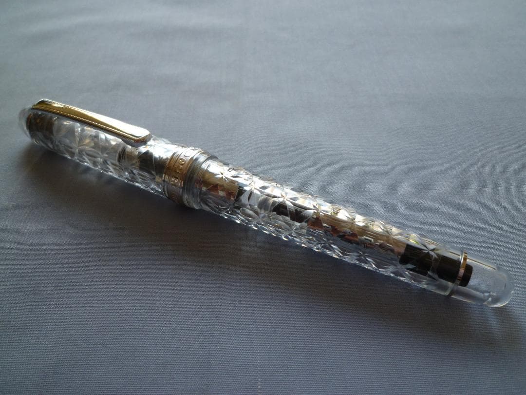 プラチナ万年筆 #3776 センチュリー 富士旬景 六花 極細字