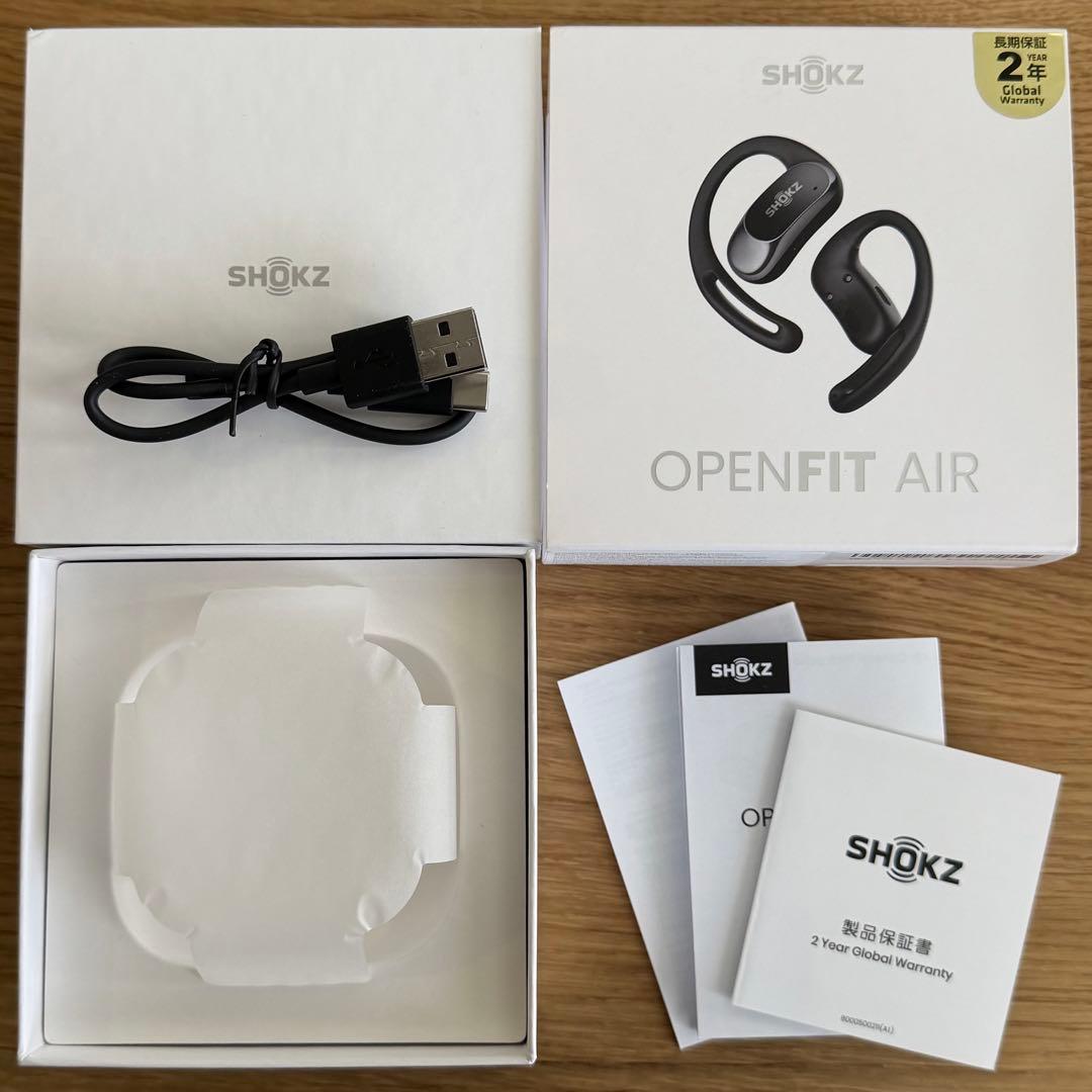 SHOKZ OPENFIT AIR ワイヤレスイヤホン ケース付き