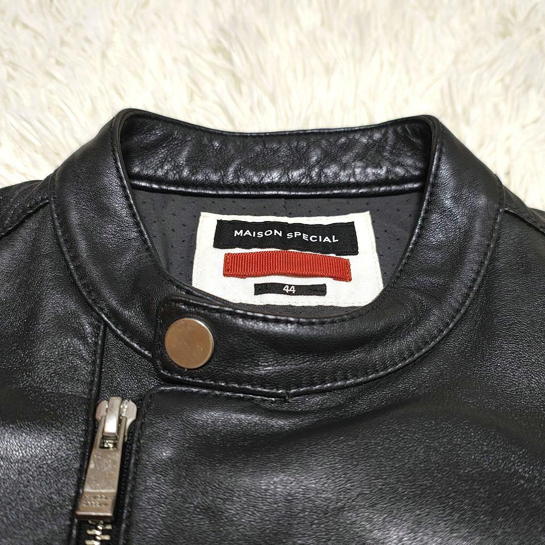 メゾンスペシャル 2WAY アクティブ シングルライダース レザージャケット