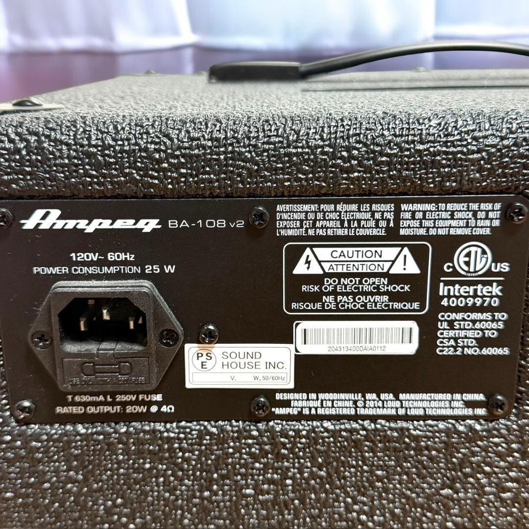 ☆良品 AMPEG BA-108 V2 ベースアンプコンボ ギターアンプ