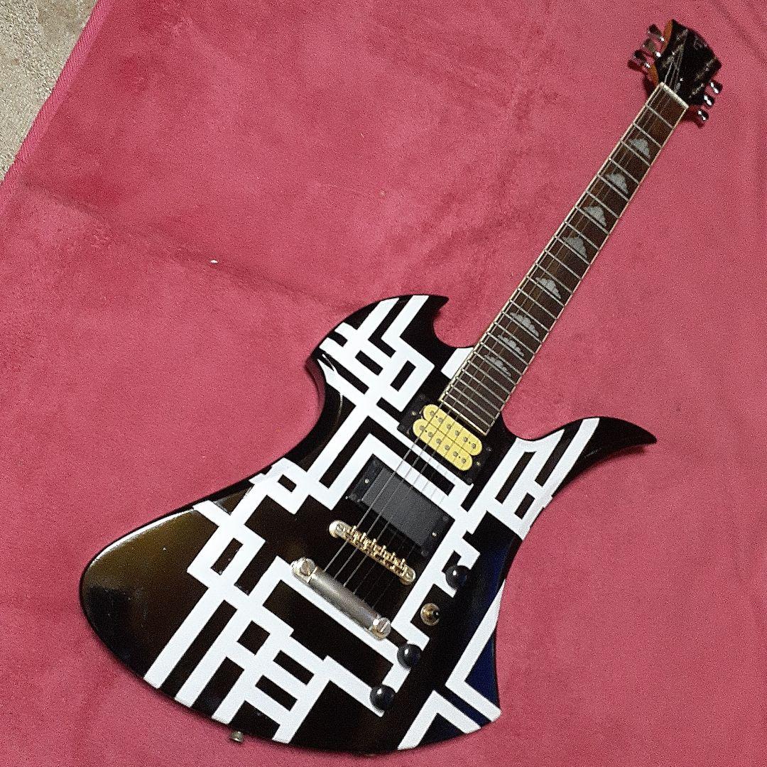 【良・美品】Gラインペイント/布袋・hideモデル。モッキンバードエレキギター。