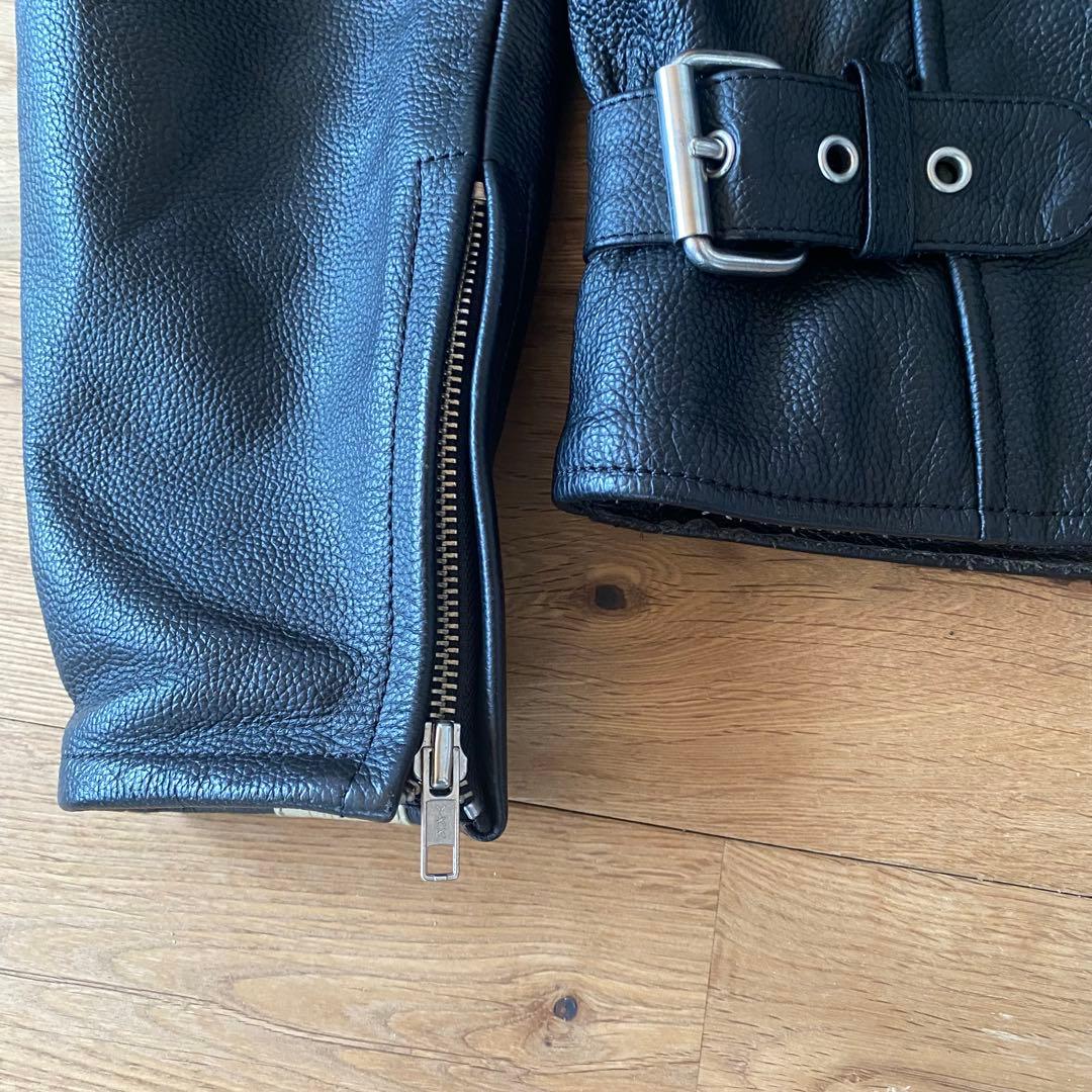 カウレザー　rookie leathers シングルライダース 革ジャン 牛革