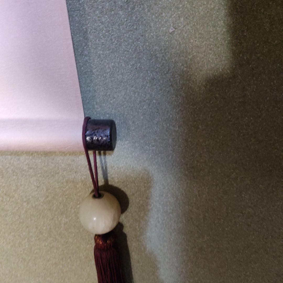 秋草に白鷺 日本画 掛け軸 田村竹世