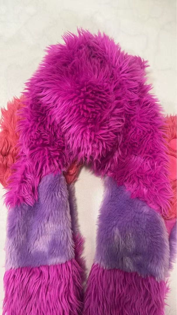 ディズニー　チャシャ猫　ファンキャップマフラー