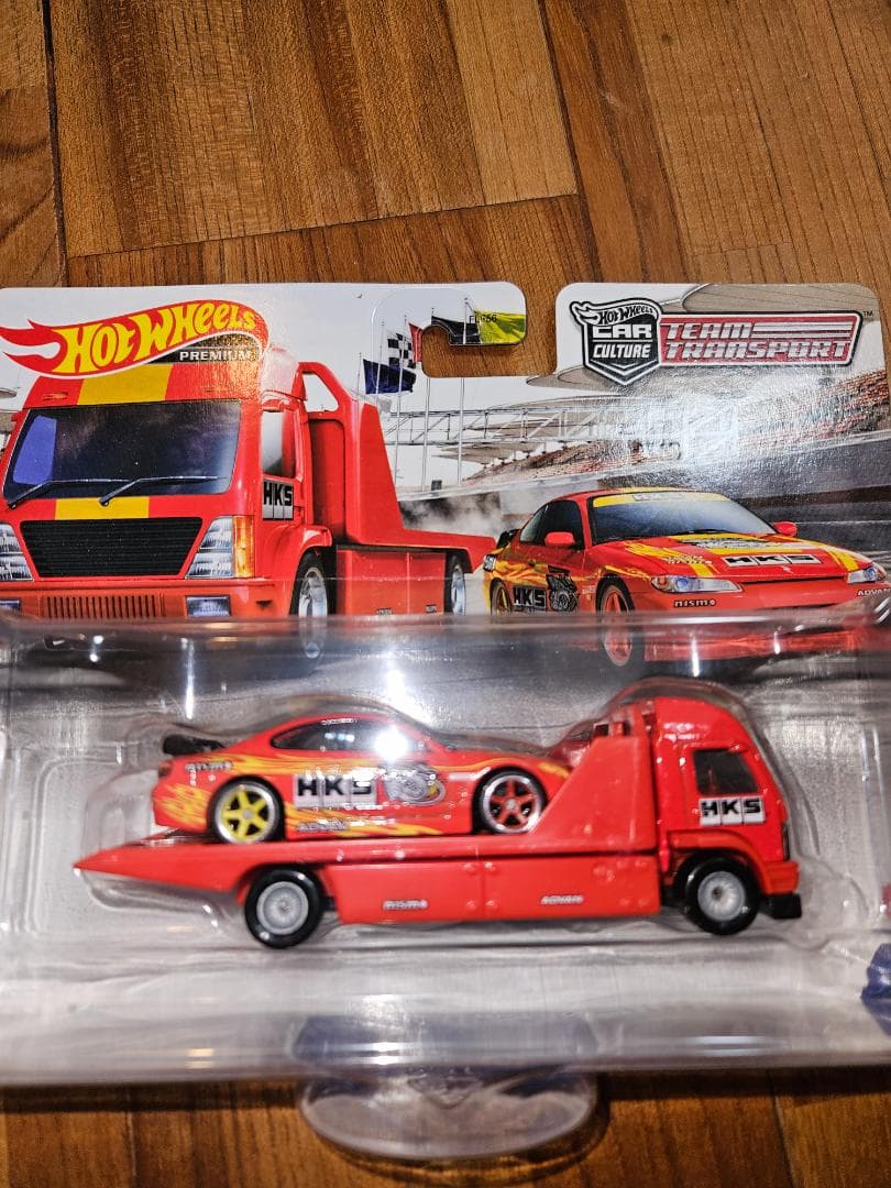 ホットウィール　チームトランスポーター　日産S15シルビア　HKS