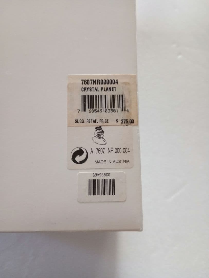 スワロフスキー❤ミレニアム❤地球と鳩❤クリスタルプラネット❤スワロ