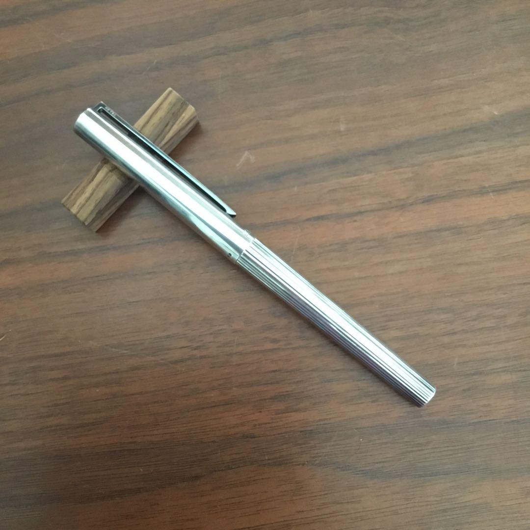 【中古】デュポン 925 シルバー万年筆 ペン先18ct 750