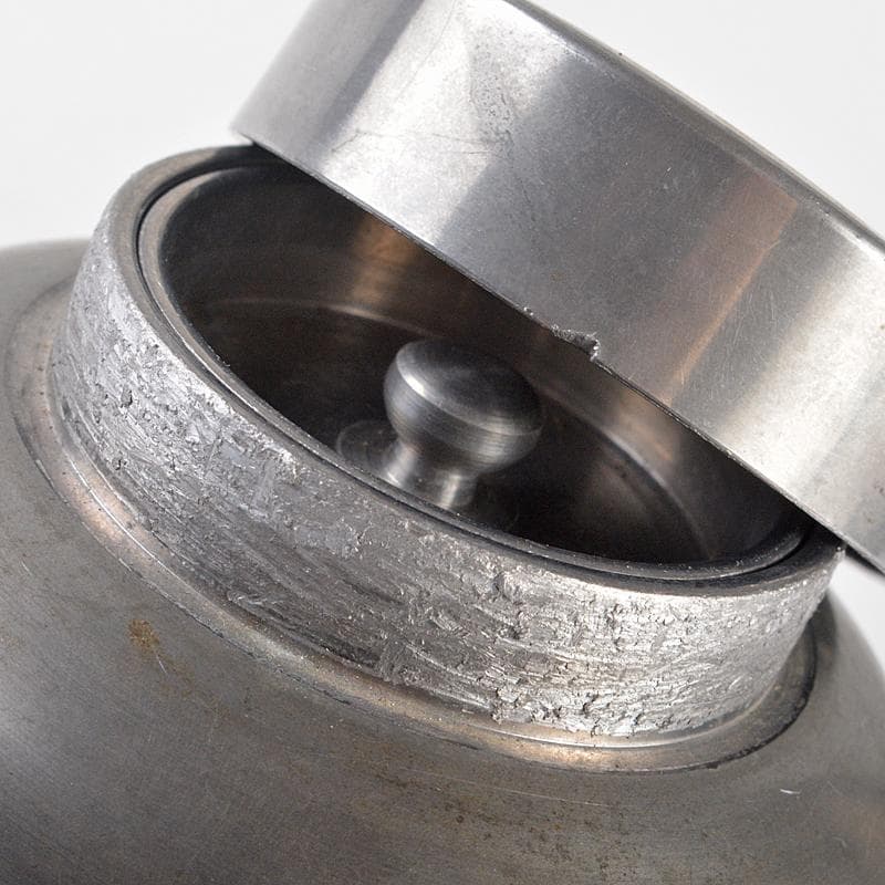 煎茶道具　古錫　乾茂號造　茶壷　茶心壷　約352ｇ　時代箱付　M　R5271