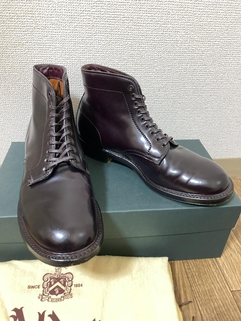 ALDEN オールデン　45061　バーガンディコードバン ブーツ 8D