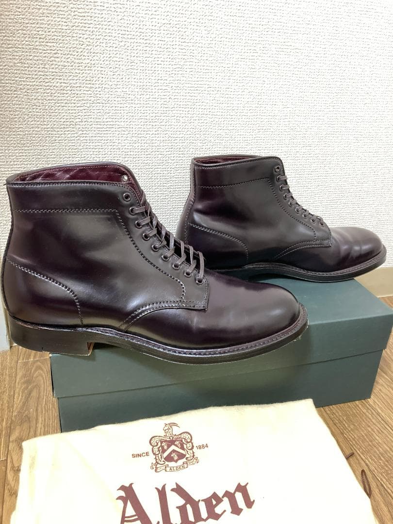 ALDEN オールデン　45061　バーガンディコードバン ブーツ 8D
