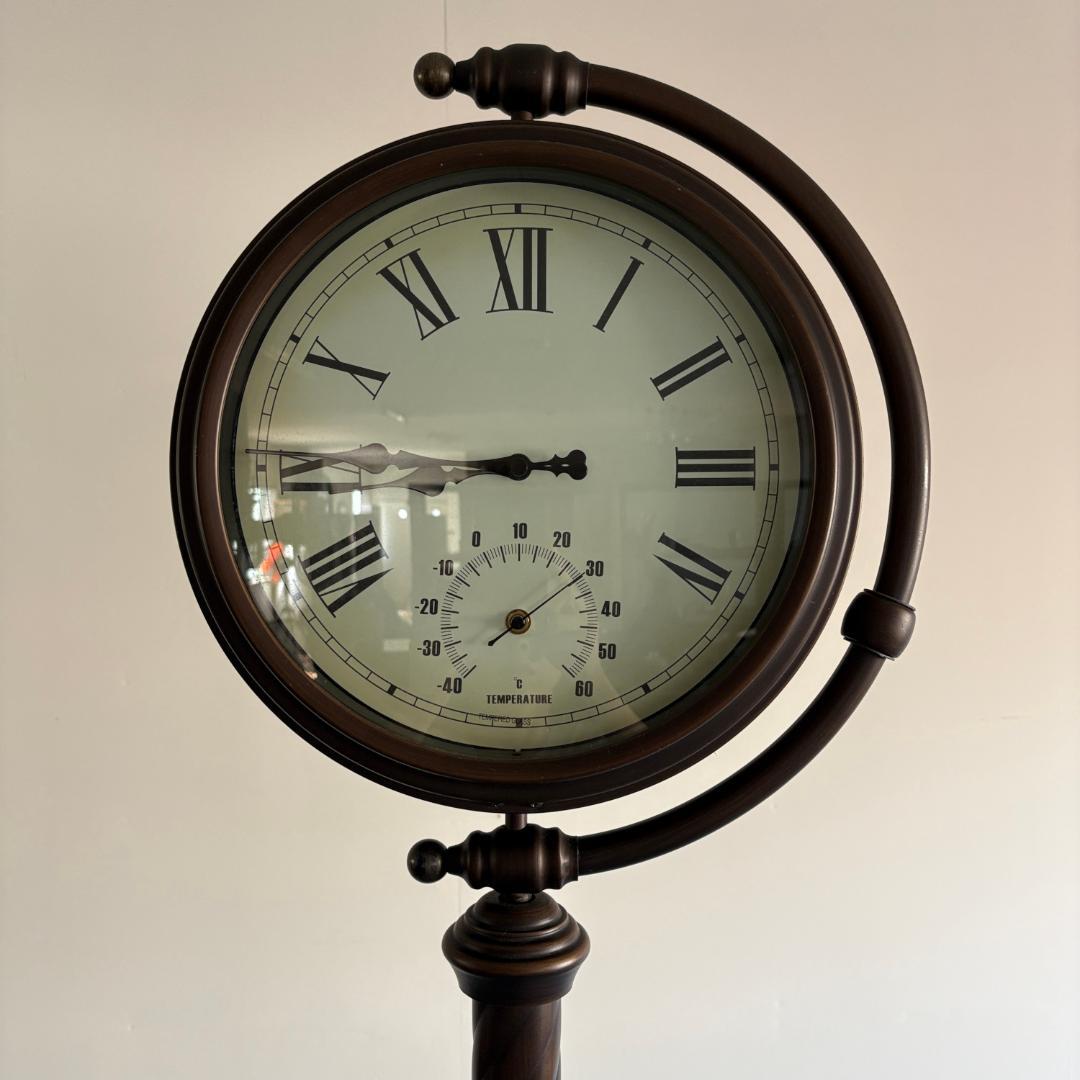 ヴィンテージ　ダブルフェイス　クロック スタンド型