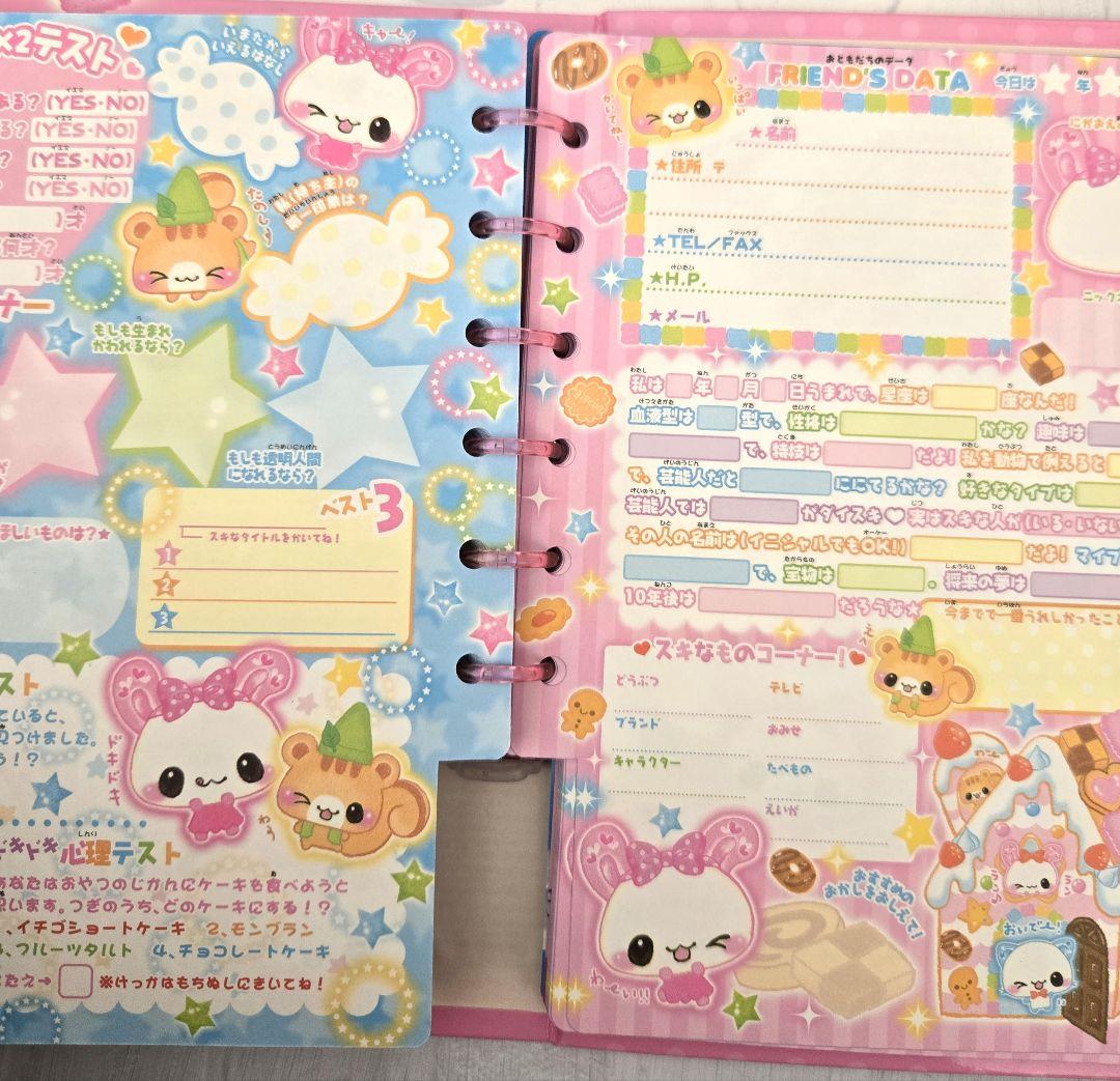 激レア！平成 レトロ ハッピースイートハウス プロフィール帳 クラックス