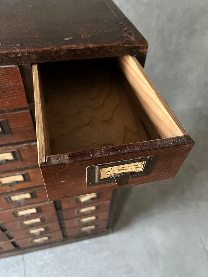ペ*ス様 アンティーク木製引き出しタンス