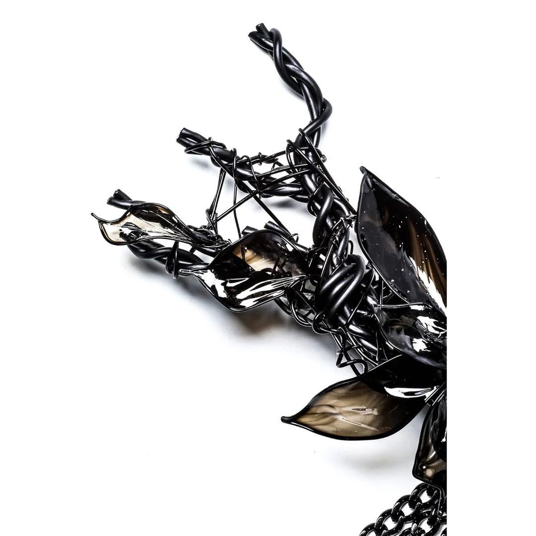 2025 Yohji Yamamoto ブラックブローチ　新品