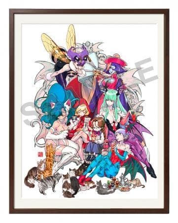 イーカプコン限定 ヴァンパイアセイヴァー 西村キヌ 額装アート プリマグラフィ