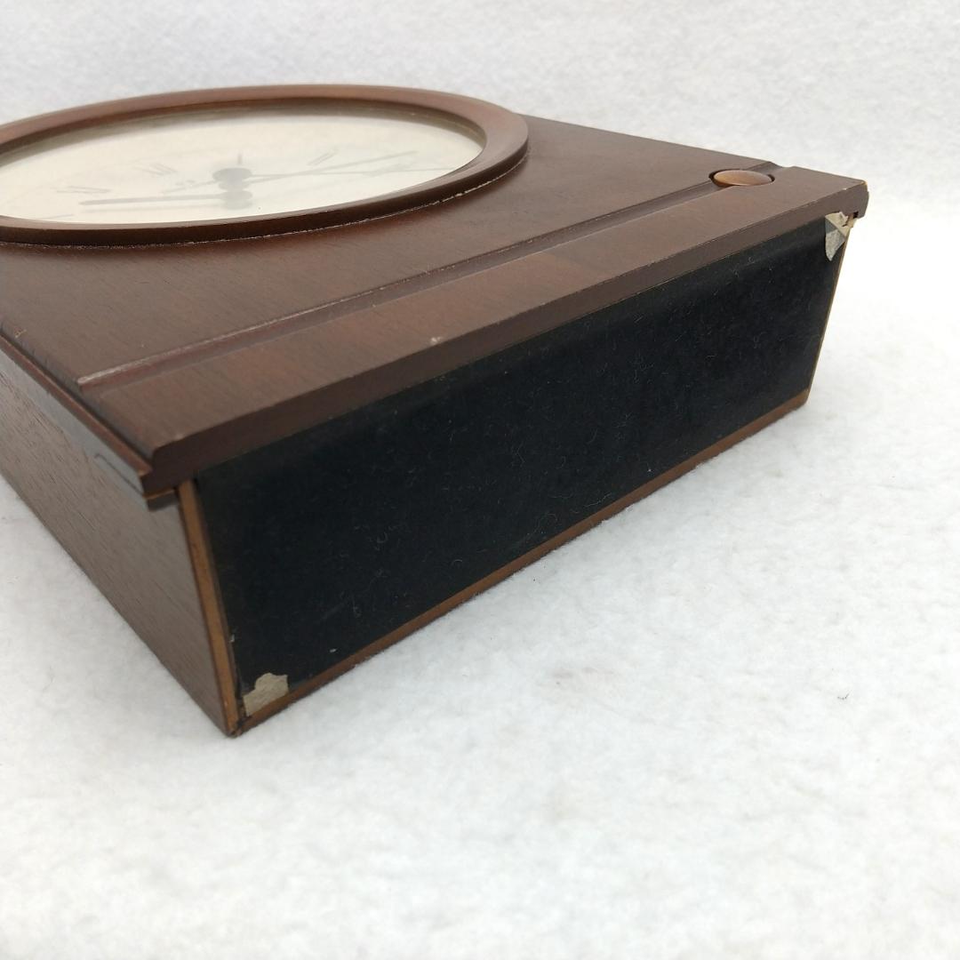 マルマン ユンハンス 電波置時計 木製 ヴィンテージ レア 動作確認済み