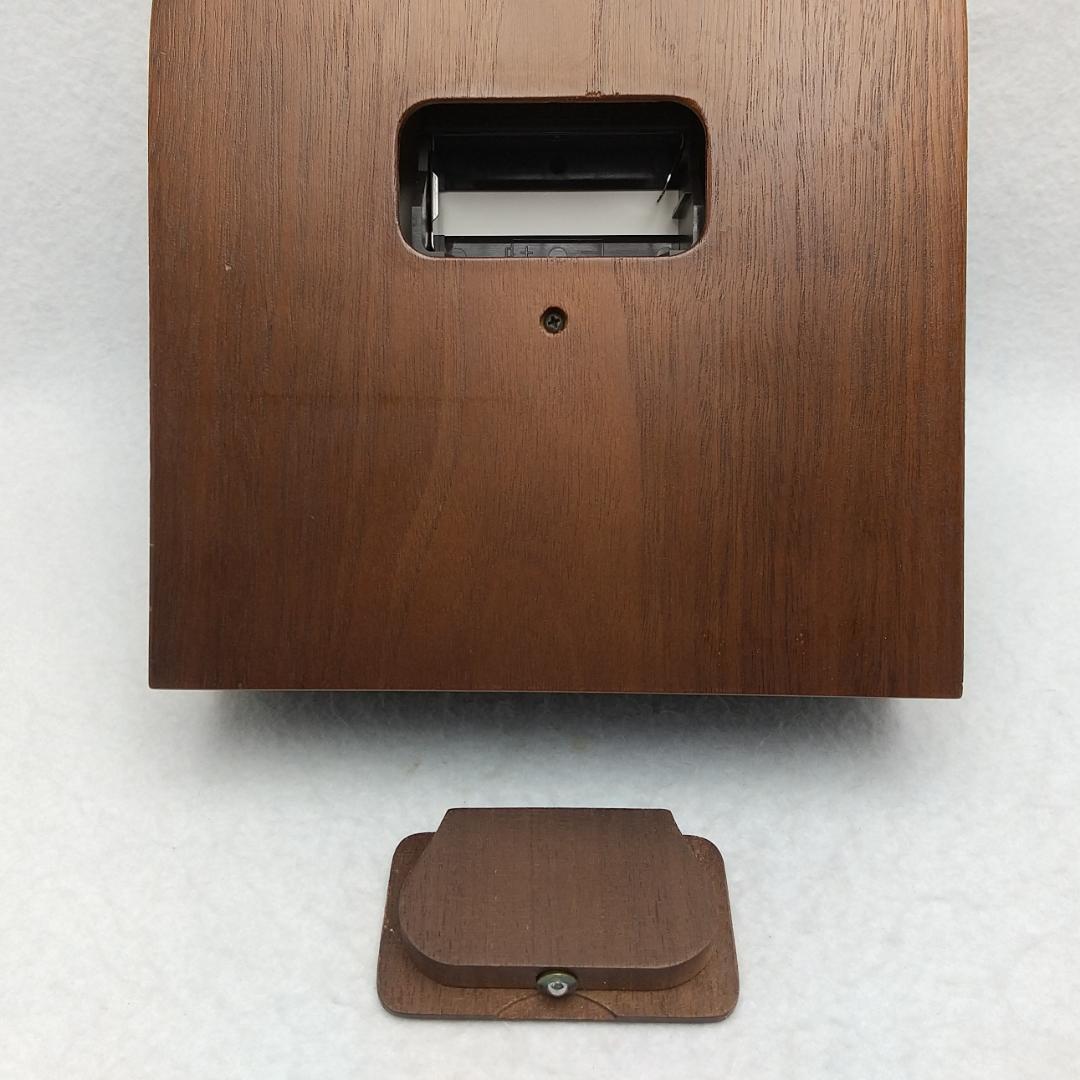 マルマン ユンハンス 電波置時計 木製 ヴィンテージ レア 動作確認済み