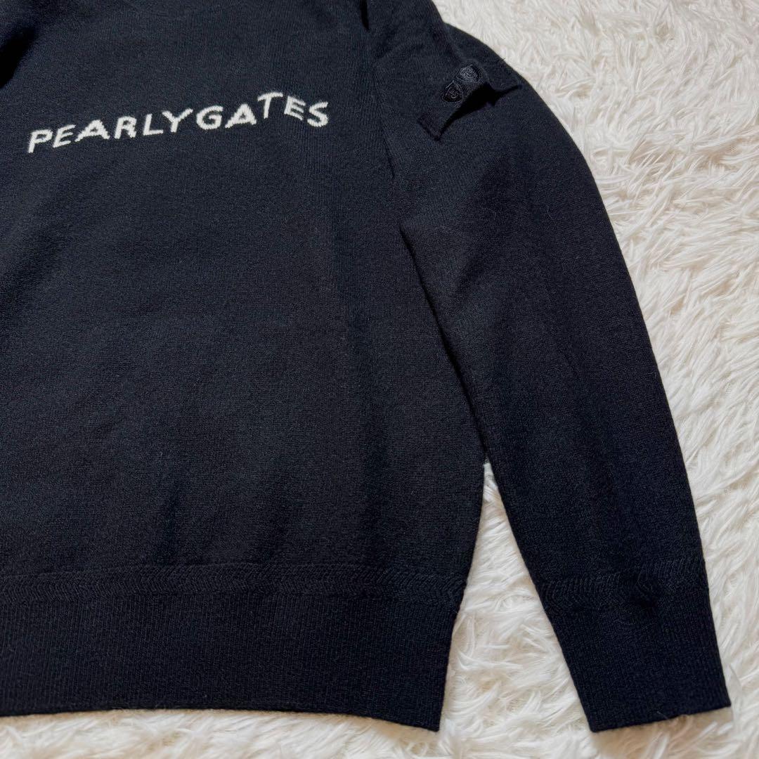 のんたろう様未使用級 パーリーゲイツ カシミヤ100% ニット セーター ロゴ刺