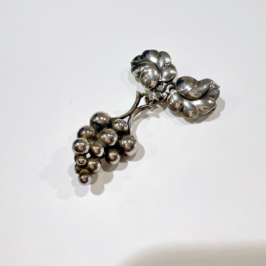 ジョージジェンセン 217Aブローチ・ぶどうモチーフ